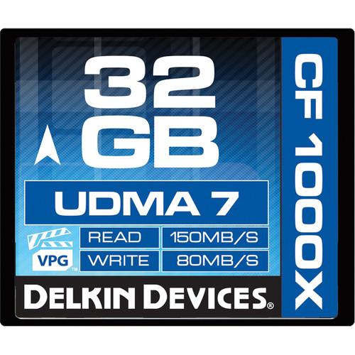 Delkin Devices 32GB CompactFlash 1000x UDMA
