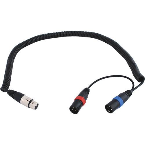 Remote Audio CAXSTECOIL XLR to Stereo Coiled Audio Cable