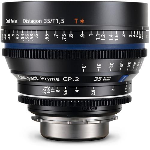 ZEISS Compact Prime CP.2 35mm T1.5 Super Speed E Mount with Imperial Markings