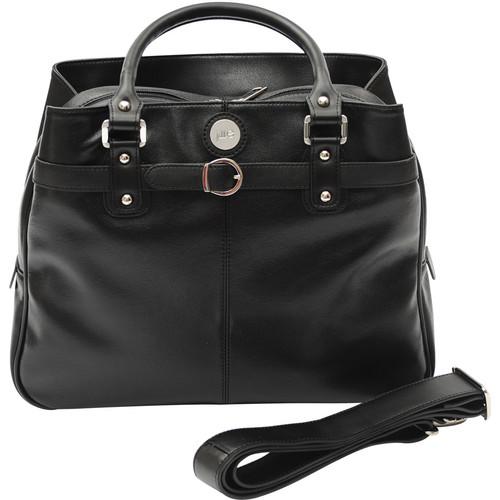 Jill-E Designs Laptop Career Bag - Black Leather