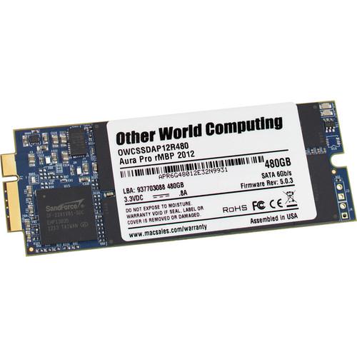 OWC Other World Computing 480GB Aura Pro 6G SSD for MacBook Pro 2012-2013 with Retina Display