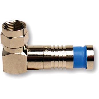Platinum Tools F-Type Nickel Rt. Angle SealSmart Coaxial RG6 Quad Connector