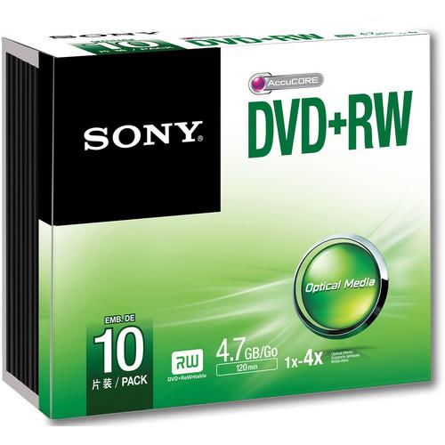 Sony 4.7GB DVD RW 4x Discs, Sony, 4.7GB, DVD, RW, 4x, Discs