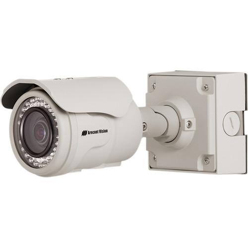 Arecont Vision MegaView 2 Series 5MP Indoor Outdoor Vandal-Resistant IR Day Night Bullet IP Camera with 2-Way Audio Support & 3.6 to 9mm P-Iris Lens