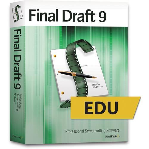 Final Draft 9 Educational Screenwriting Software