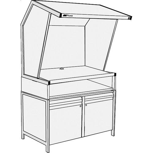 GTI CVX-3052 DS TS SC Color Viewing Station with Two Light Qualities, Table Stand, and Storage Cabinet