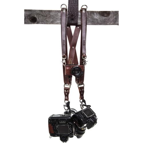 HoldFast Gear Money Maker 3-Camera Leather Harness