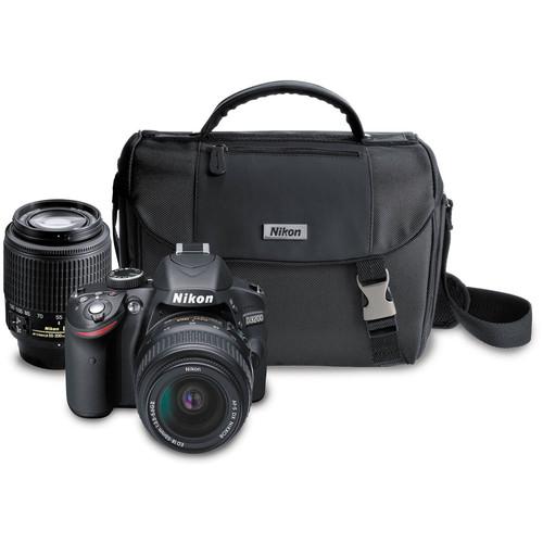 Nikon D3200 DSLR Camera with 18-55mm and 55-200mm Lenses