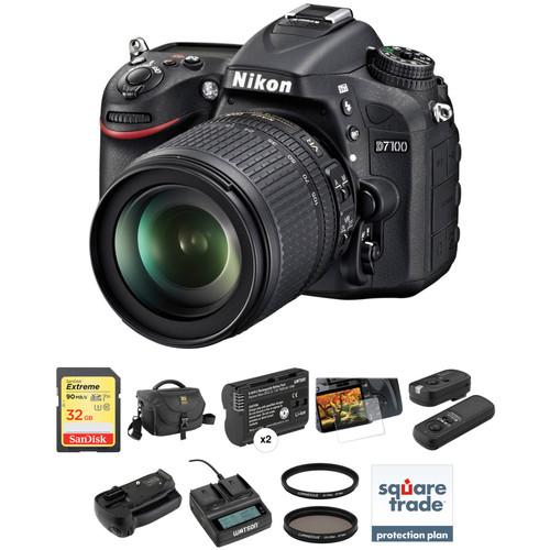 Nikon D7100 DSLR Camera with 18-105mm Lens Deluxe Kit