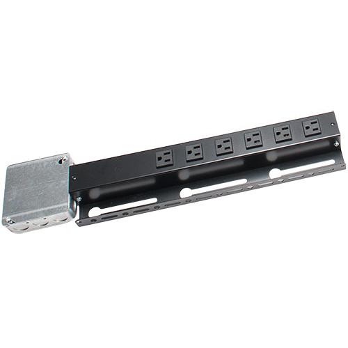 Raxxess 6-Outlets 15A Power Strip with Pigtails and Junction box