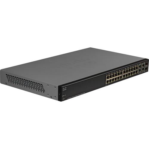 Cisco SG300-28PP 24-Port 10 100 1000 Gigabit PoE Managed Switch, Cisco, SG300-28PP, 24-Port, 10, 100, 1000, Gigabit, PoE, Managed, Switch