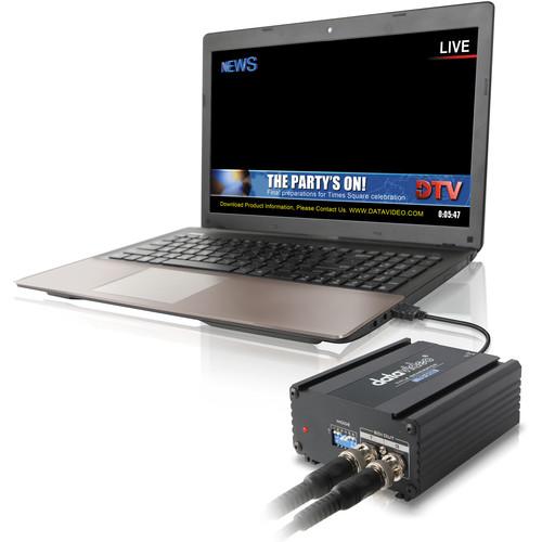 Datavideo TC-200 Character Generator with HP Elitebook Laptop, Datavideo, TC-200, Character, Generator, with, HP, Elitebook, Laptop