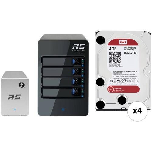 HighPoint RocketStor 6324LS 16TB 4-Bay Thunderbolt 2 JBOD Kit