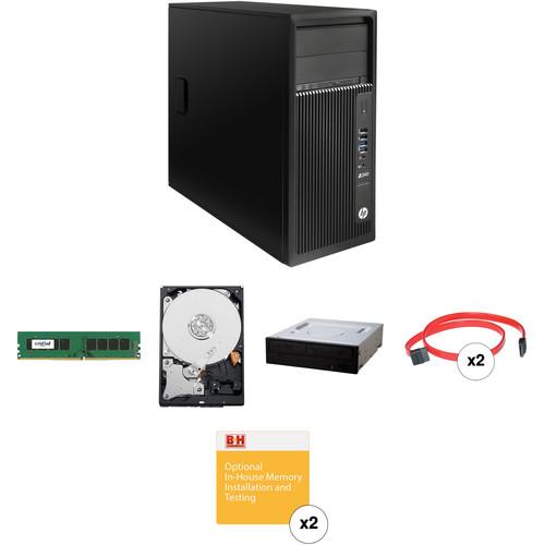 HP Z240 Series Tower Turnkey Workstation with 16GB RAM, 4TB HDD, and Blu-ray Drive