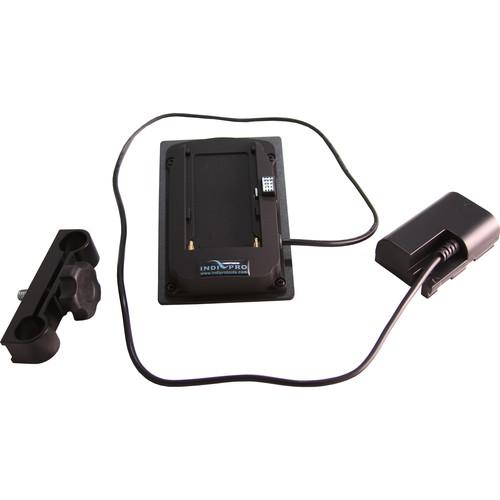 IndiPRO Tools Sony L-Series Mounting Plate to LP-E6 Battery Dummy with 15mm Clamp