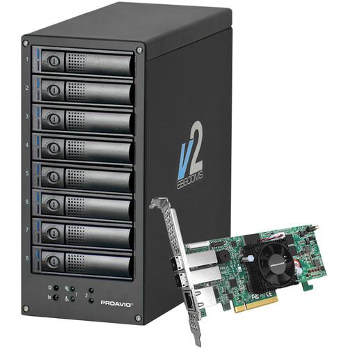 Proavio EB800MS V2 16TB 8-Bay RAID Storage Solution with PCIe Controller Card
