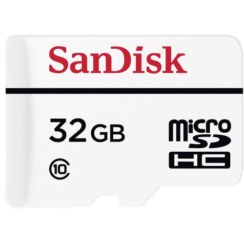 SanDisk 32GB High Endurance Video Monitoring microSDHC Memory Card