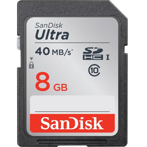 SanDisk 8GB Ultra UHS-I SDHC Memory Card