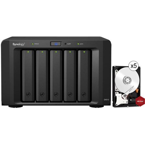Synology 30TB Synology DiskStation DX513 5-Bay Expansion Unit with WD Network Hard Drives