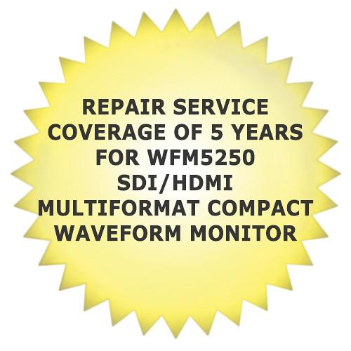 Tektronix Repair Service Coverage of 5 Years for WFM5250 SDI HDMI Multiformat Compact Waveform Monitor