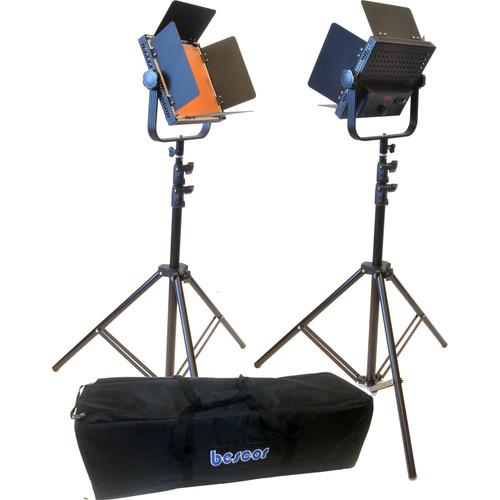 Bescor AL-576K LED Studio 2-Light Kit