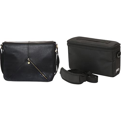 Jill-E Designs Sasha 15" Laptop Leather Bag with E-Go Camera Insert