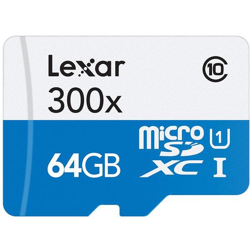 Lexar 64GB High Performance UHS-I microSDXC