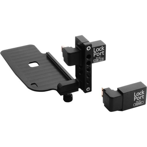 LockCircle Lockport Dual Z Kit HDMI USB 2.0 Port Saver Adapter Clamp for Canon 6D Camera