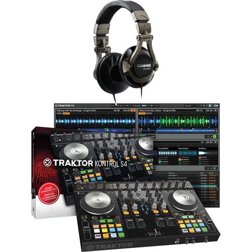 Native Instruments TRAKTOR KONTROL S4-MK2 Kit with DJ Headphones