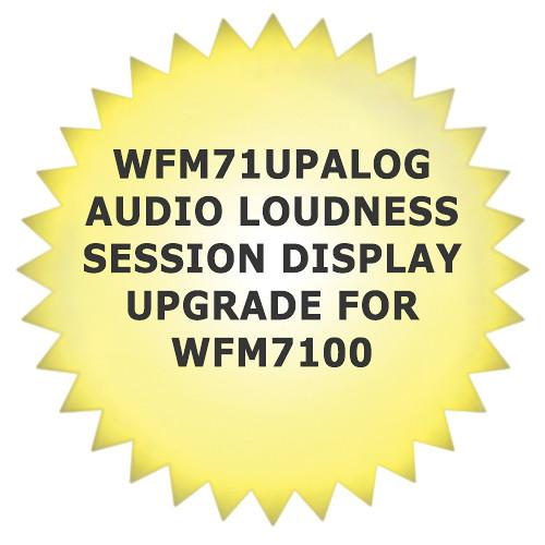 Tektronix WFM71UPALOG Audio Loudness Session Display Upgrade for WFM7100