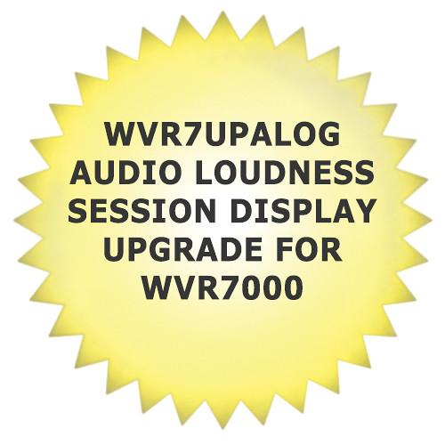 Tektronix WVR7UPALOG Audio Loudness Session Display Upgrade for WVR7000