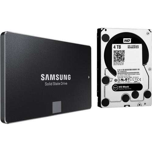 WD 4TB Caviar Black Internal 3.5" Hard Drive and 1TB 2.5" SSD