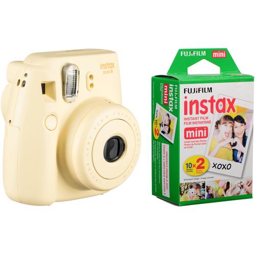 FUJIFILM instax mini 8 Instant Film Camera with Twin Pack of Film Kit