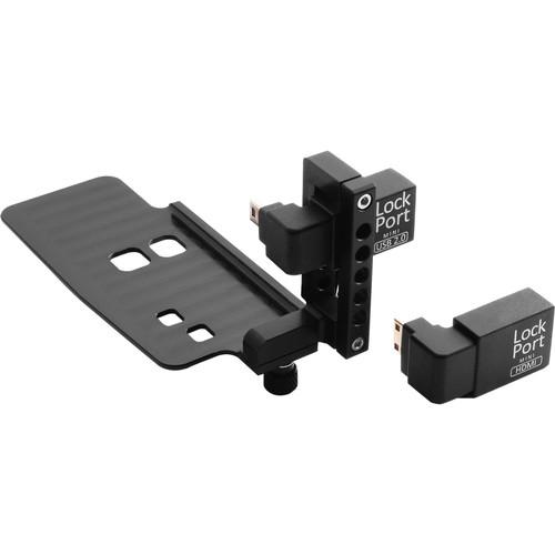 LockCircle Lockport Dual Z Kit HDMI USB 2.0 Port Saver Adapter Clamp for Canon 5D Mark II Camera