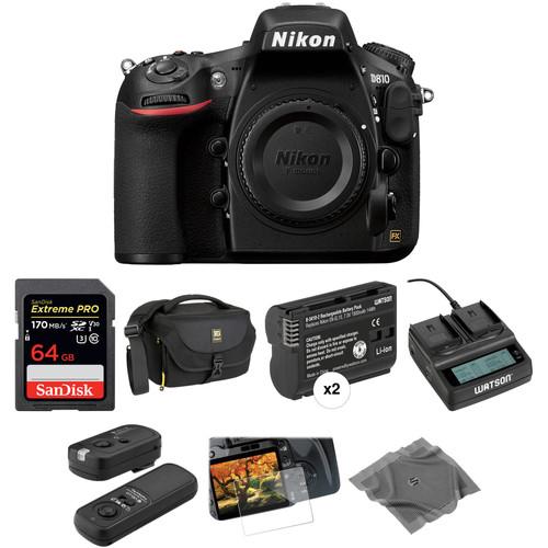 Nikon D810 DSLR Camera Body Deluxe Kit