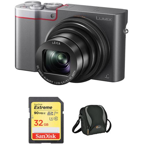 Panasonic Lumix DMC-ZS100 Digital Camera with Memory Card Kit