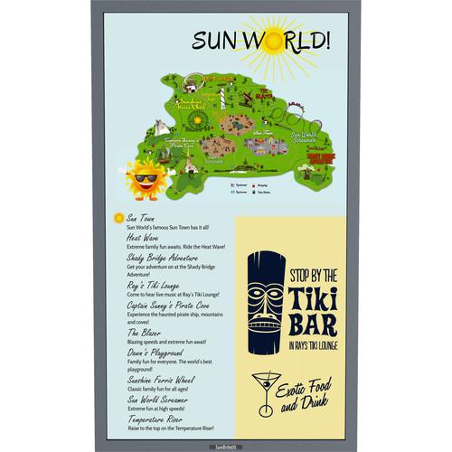 SunBriteTV Marquee Series 55" Outdoor Portrait Mode Digital Signage