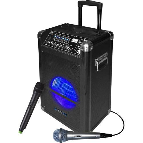 Technical Pro WASP1250LBT 12" Portable PA System with Wireless Microphone