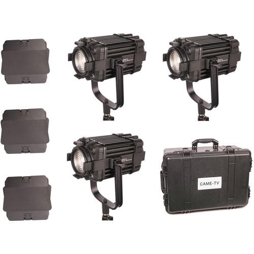 CAME-TV Boltzen 60W Fanless Focusable Fresnel Bi-Color LED 3-Light Kit