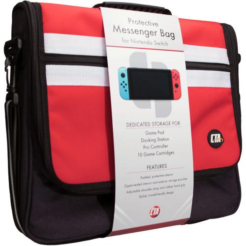 CTA Digital Protective Messenger Bag for Nintendo Switch, CTA, Digital, Protective, Messenger, Bag, Nintendo, Switch