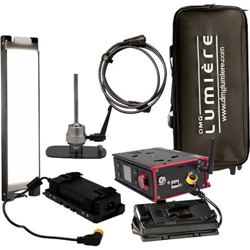 DMG Lumiere MINI Switch WDMX AC DC Kit with Lolly Pop Mount, V-Mount Battery Plate and Bag