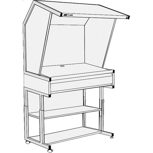 GTI CVX-3052 M FS 1F Color Viewing Station with Three Light Qualities, Floor Stand, and Deep File Drawer