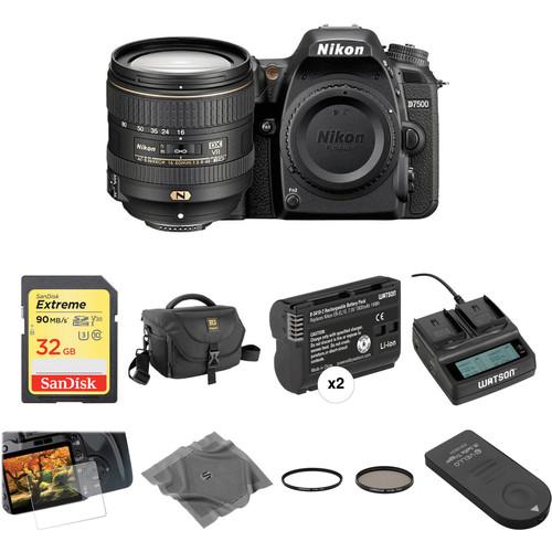 Nikon D7500 DSLR Camera with 16-80mm