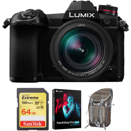 Panasonic Lumix DC-G9 Mirrorless Micro Four Thirds Digital Camera with 12-60mm Lens and Accessories Kit