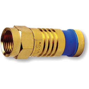 Platinum Tools F-Type Gold SealSmart Coaxial RG6 Quad Connector
