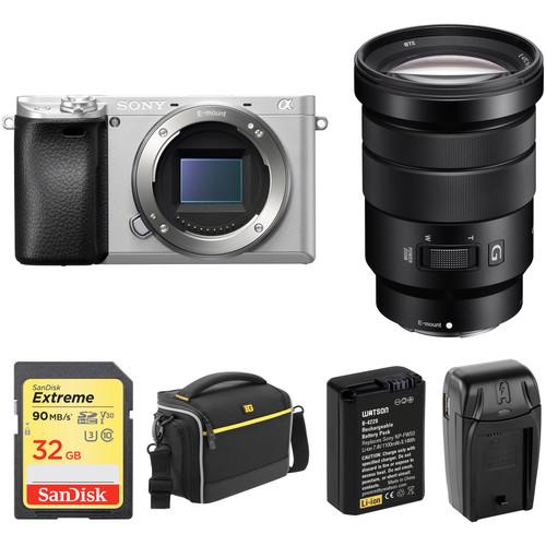 Sony Alpha a6300 Mirrorless Digital Camera with 18-105mm Lens and Accessories Kit