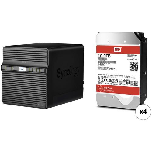 Synology DiskStation 40TB DS418j NAS Enclosure Kit with WD NAS Drives