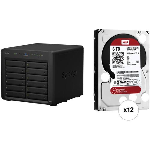 Synology DiskStation DS3617xs 72TB 12-Bay NAS Enclosure Kit with WD NAS Drives