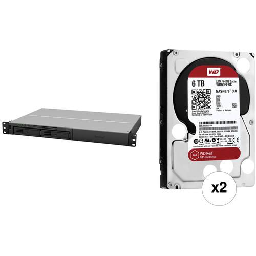 Synology RackStation 12TB RS217 2-Bay NAS Enclosure Kit with WD NAS Drives