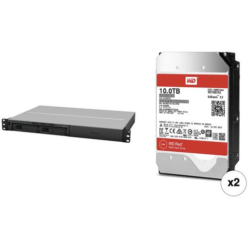 Synology RackStation 20TB RS217 2-Bay NAS Enclosure Kit with WD NAS Drives